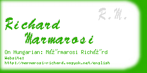 richard marmarosi business card